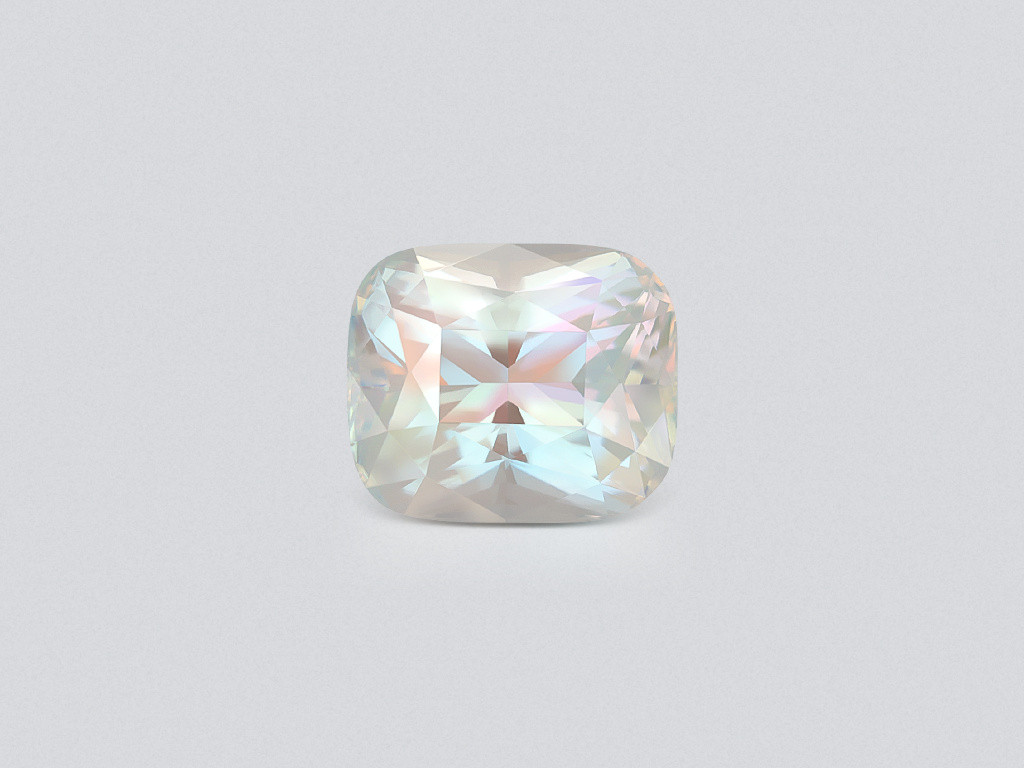 Rainbow moonstone cushion cut 10.41 carats, Madagascar Image №1