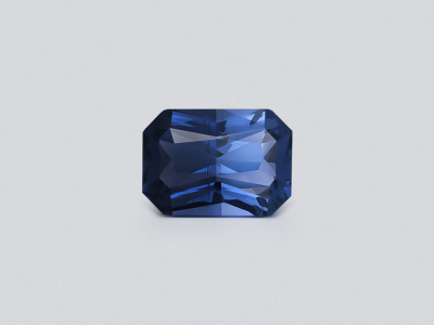 Unheated sapphire Vivid Blue octagon cut 2.04 carats, Tanzania photo