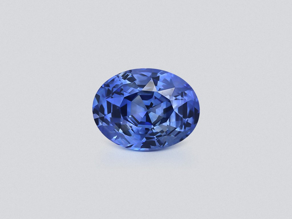 Blue sapphire oval cut 6.79 carats, Sri Lanka Image №1