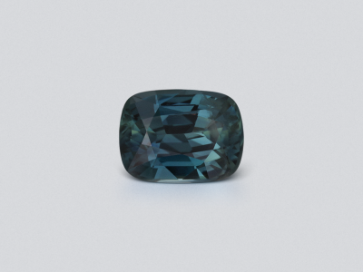 Unheated sapphire Teal cushion cut 5.29 carats, Madagascar photo