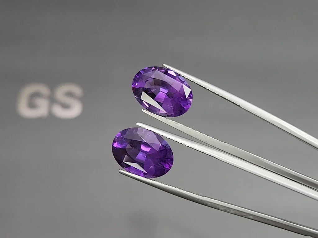 Set of amethysts oval cut 17.40 carats, Brazil Image №4