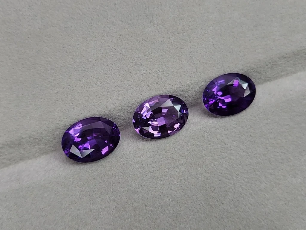 Set of amethysts oval cut 17.40 carats, Brazil Image №5