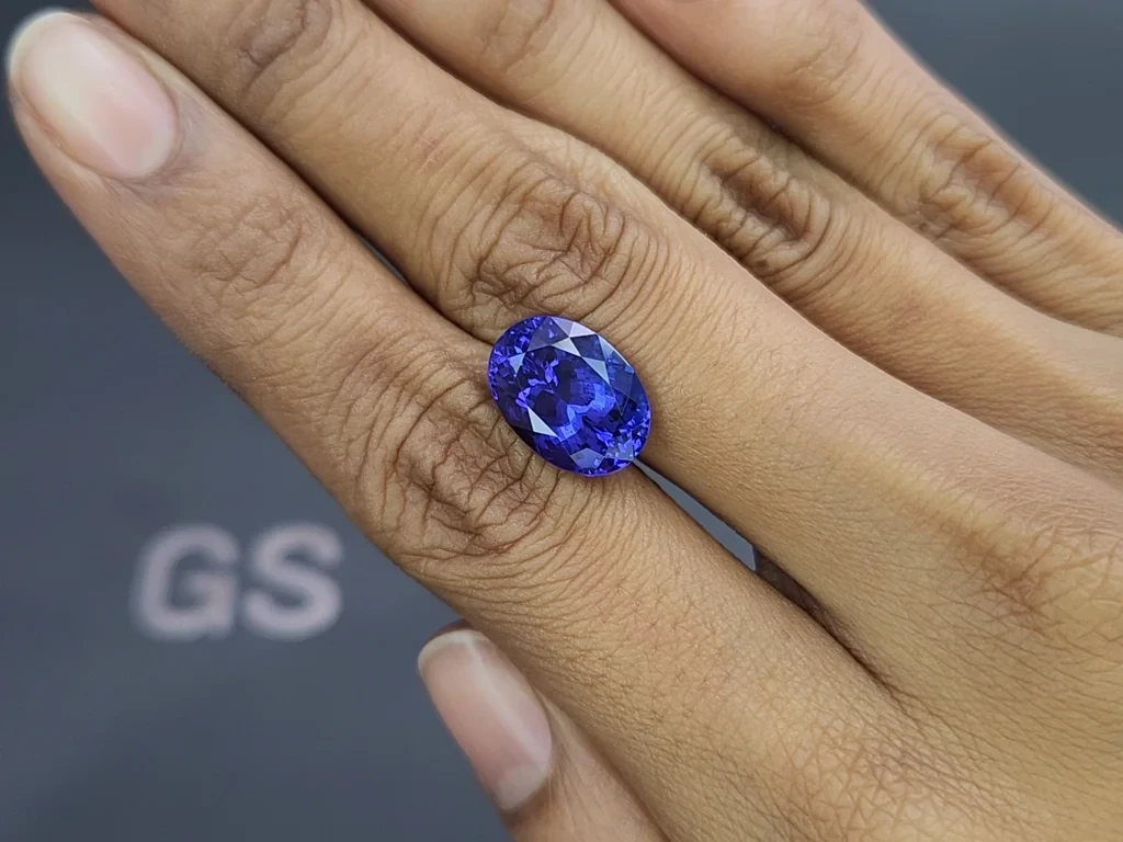 Tanzanite oval cut 8.04 carats, Tanzania Image №2