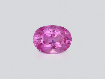 Unheated Intense Pink sapphire in oval cut 3.59 carats, Madagascar photo