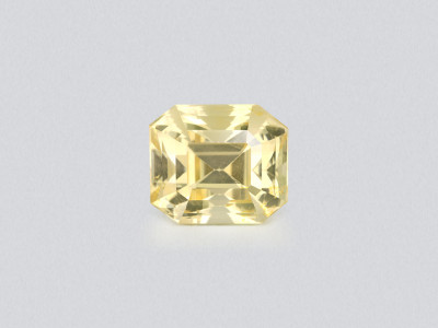 Unheated large yellow sapphire octagon cut  22.59 carats, Sri Lanka photo