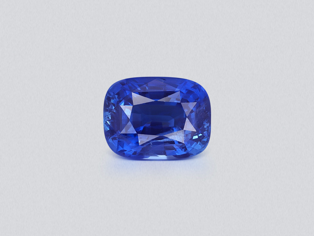 Unheated sapphire Royal Blue cushion cut  2.56 carats, Madagascar Image №1