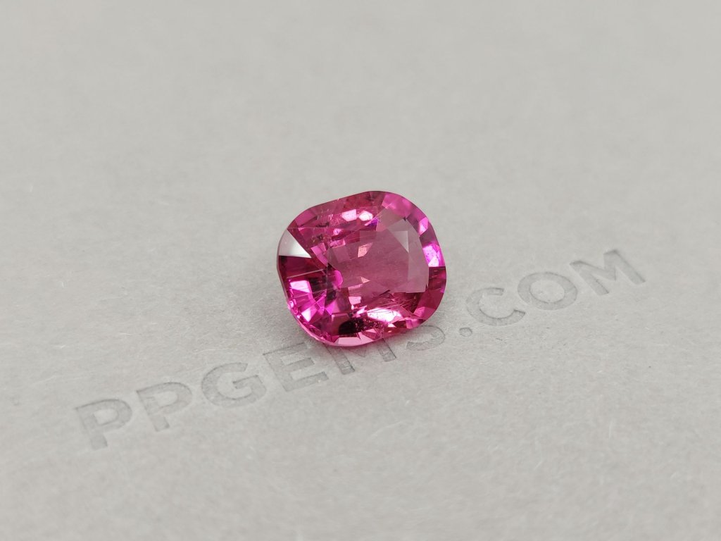 Cushion cut orangish-pink rubellite 8.91 ct Image №2