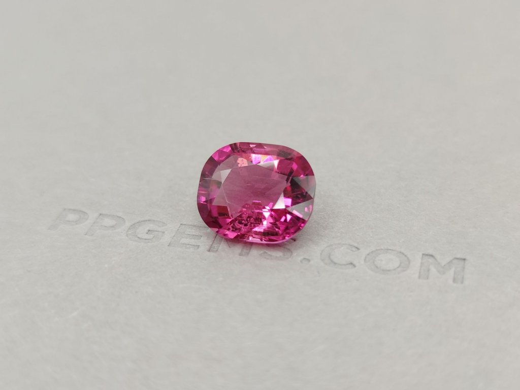 Cushion cut orangish-pink rubellite 8.91 ct Image №3