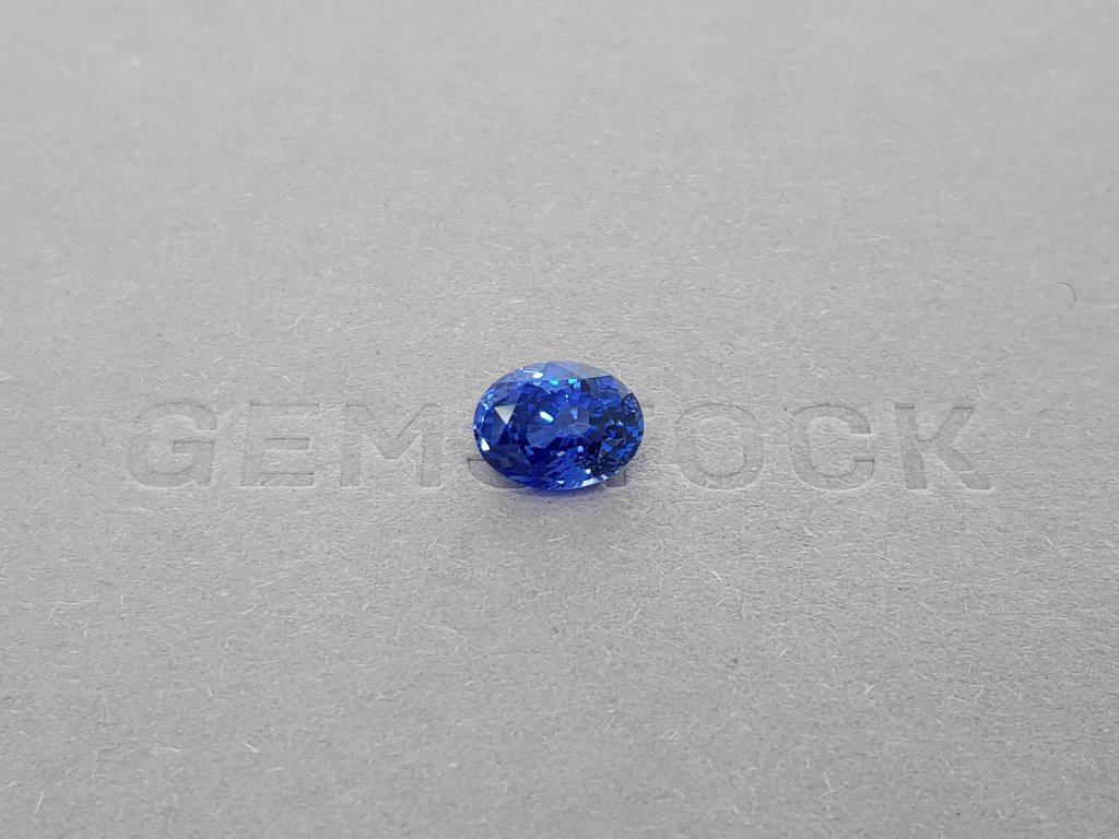 Cornflower oval sapphire 3.48 ct, Sri Lanka Image №1