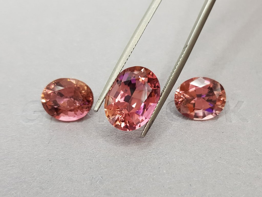 Set of hot pink tourmalines 14.86 ct Image №2