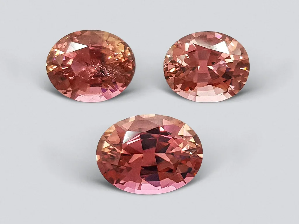 Set of hot pink tourmalines 14.86 ct Image №1