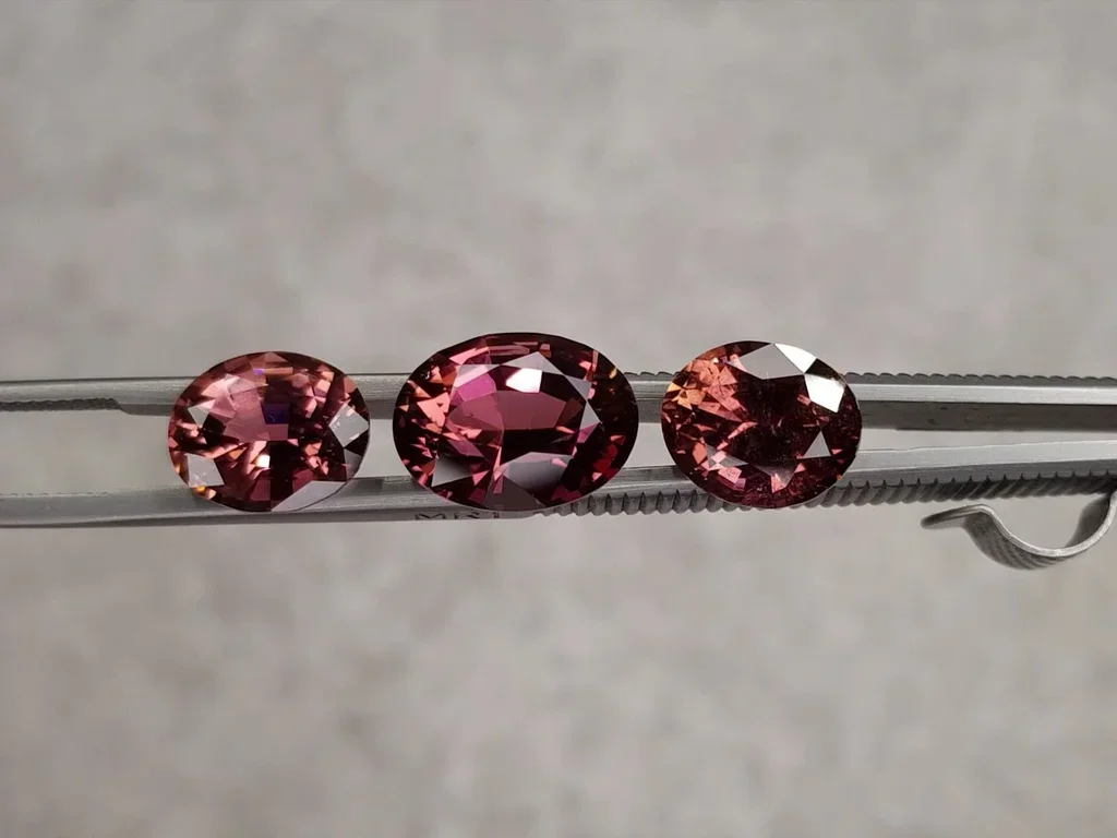 Set of hot pink tourmalines 14.86 ct Image №4