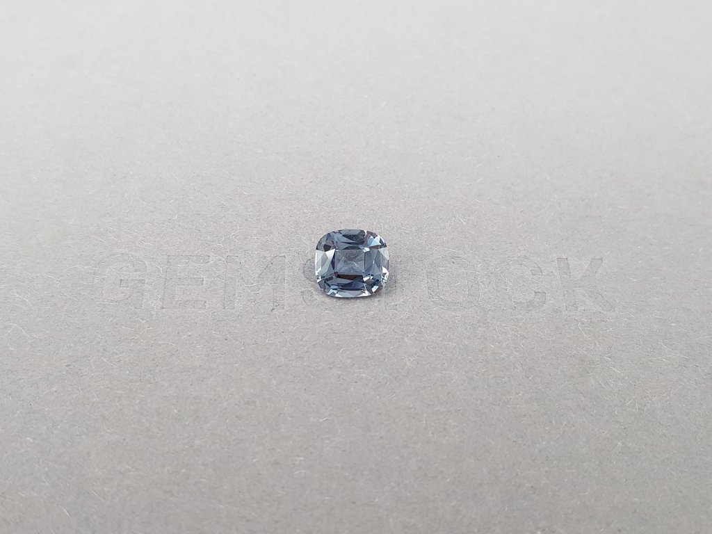 Cushion cut bluish-gray spinel 1.44 ct, Tanzania Image №2