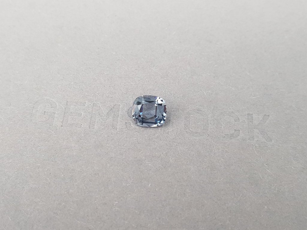 Cushion cut bluish-gray spinel 1.44 ct, Tanzania Image №4