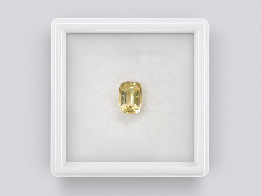 Cushion cut yellow beryl 1.48 carats, Nigeria  Image №1