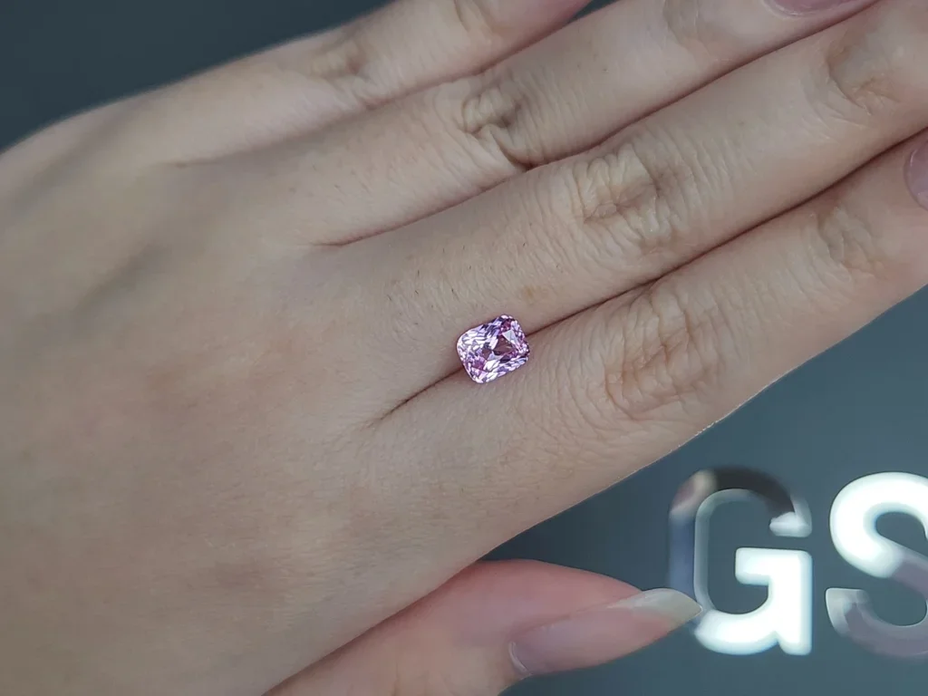 Unheated Baby pink sapphire in cushion cut 1.55 carats, Madagascar Image №2