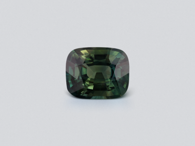 Sapphire Teal cushion cut  8.04 carats, Madagascar photo