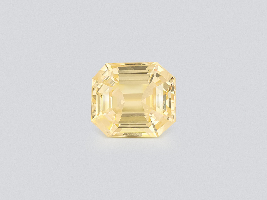 Unheated yellow sapphire octagon cut 4.93 carats, Sri Lanka Image №1
