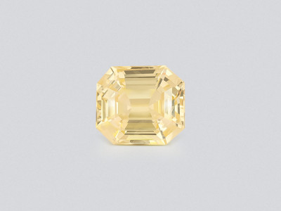 Unheated yellow sapphire octagon cut 4.93 carats, Sri Lanka photo