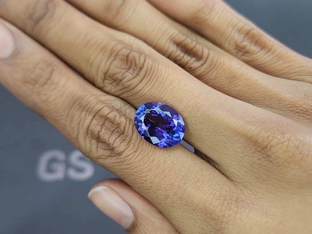 Tanzanite oval cut 7.76 carats, Tanzania Image №2