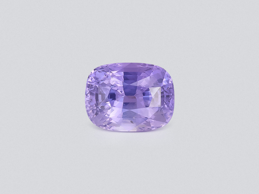 Unheated Lavender sapphire cushion cut  5.05 carats, Madagascar Image №1