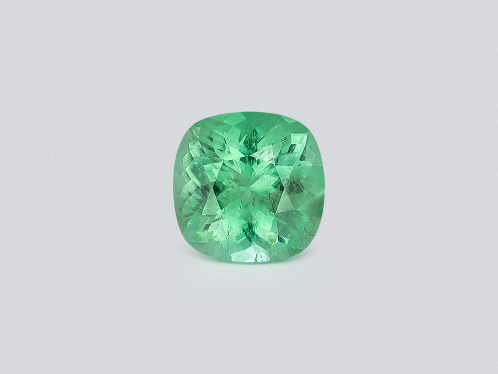 Neon Green Paraiba tourmaline in cushion cut 9,17 carats, Mozambique Image №1