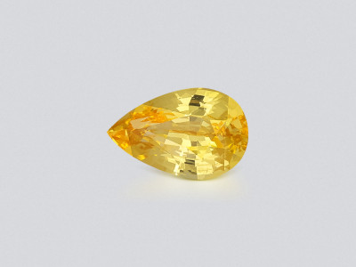 Sapphire Vivid Yellow pear cut 2.02 carats, Sri Lanka photo