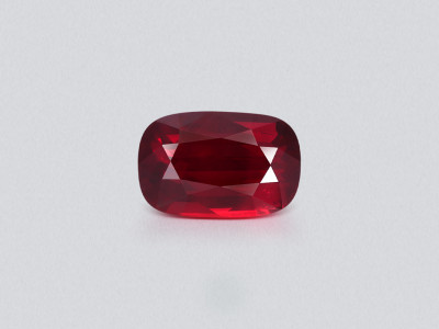 Unheated ruby Pigeon blood cushion cut 5.05 carats, Mozambique photo