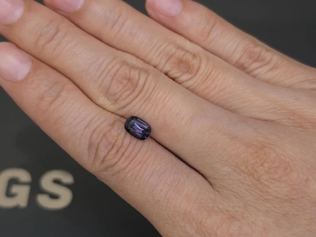 Lavender spinel cushion cut 1.21 carats, Tanzania Image №2