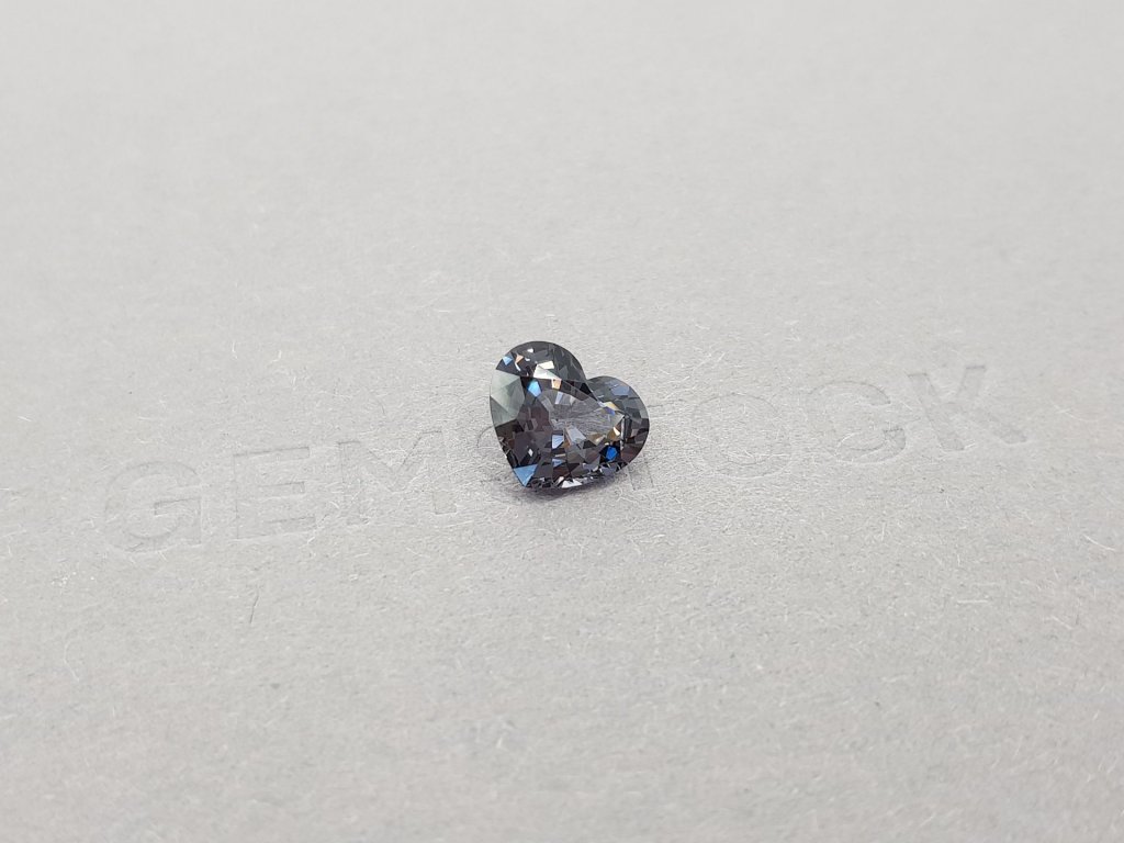 Heart cut Burmese steel spinel 2.11 ct Image №2