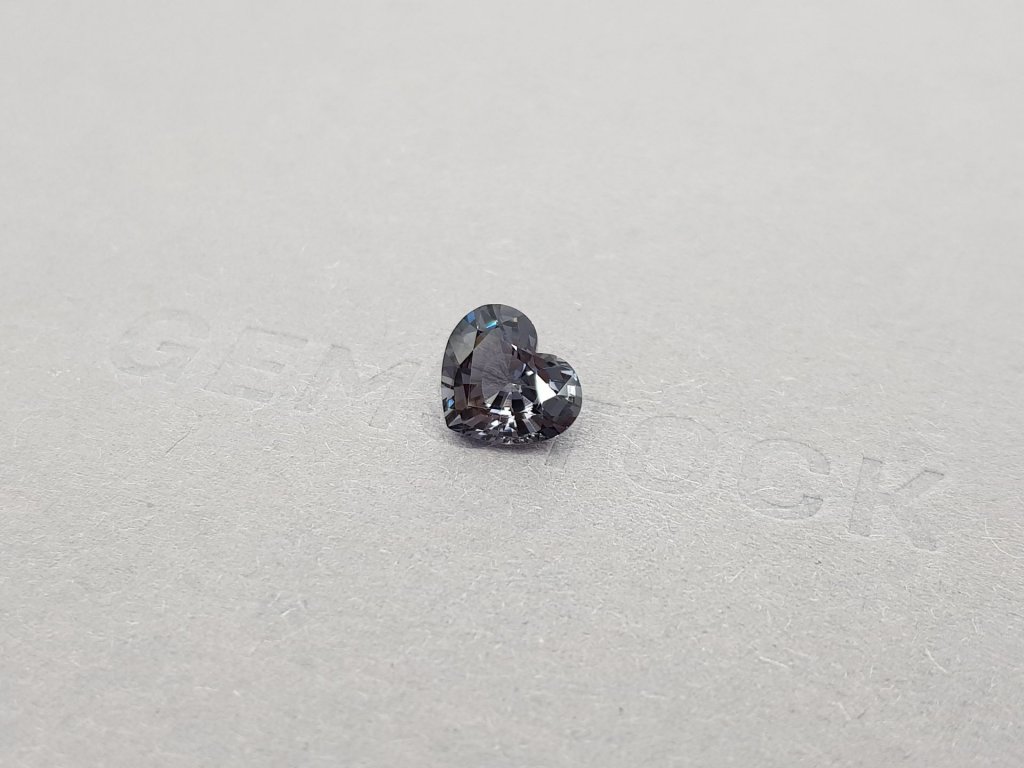 Heart cut Burmese steel spinel 2.11 ct Image №3