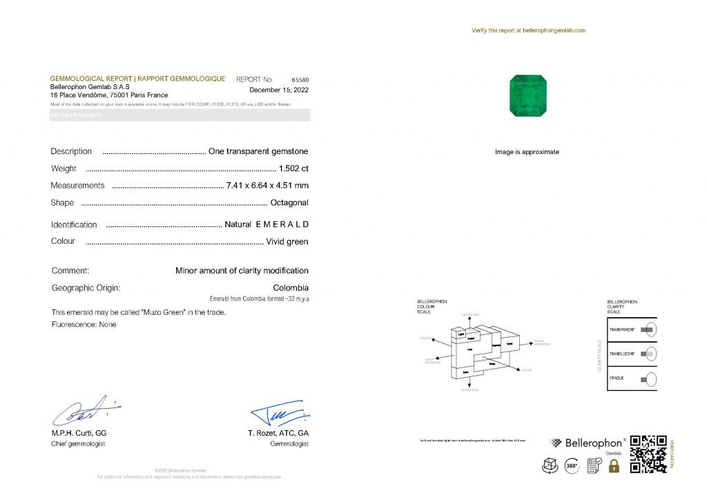 Intense Muzo Green emerald 1.50 ct, Colombia Image №7
