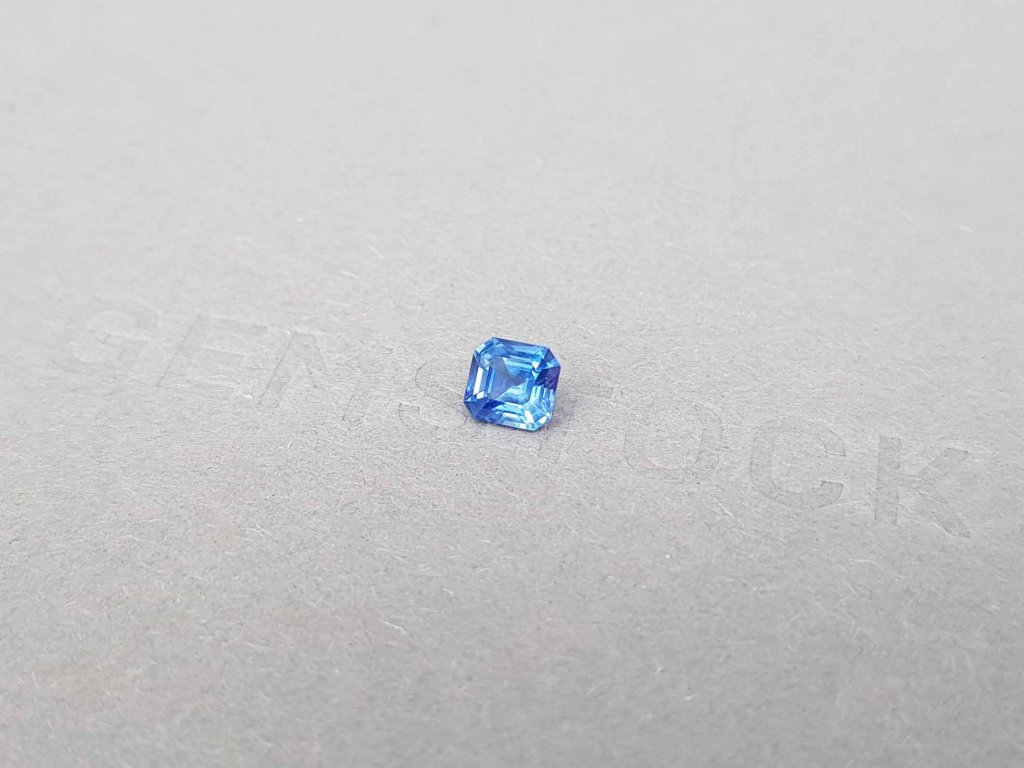 Untreated octagon cut blue sapphire 0.63 ct, Sri Lanka Image №3
