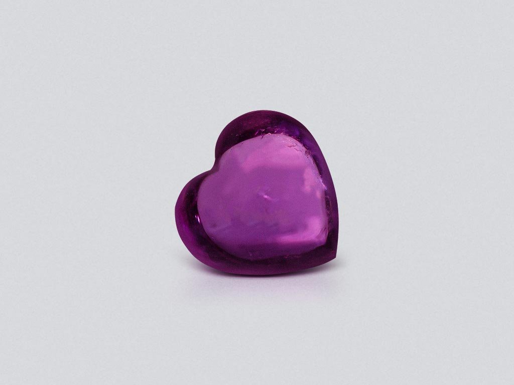 Purple sapphire in heart shape 1.65 carats, Madagascar Image №1