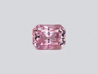 Unheated Baby pink sapphire in radiant cut 3.10 carats, Madagascar photo