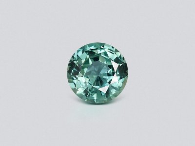 Unheated Teal sapphire in round cut 7.80 carats, Madagascar photo
