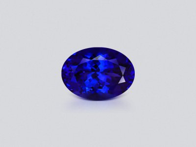 Royal blue tanzanite in oval cut  9.27carats, Tanzania photo