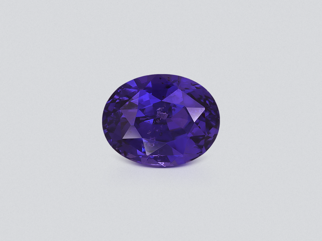 Unheated purple sapphire oval cut 4.20 carats, Sri Lanka Image №1