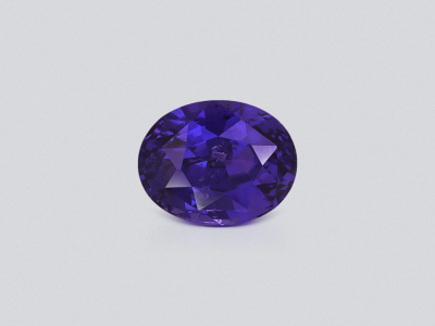 Unheated purple sapphire oval cut 4.20 carats, Sri Lanka photo