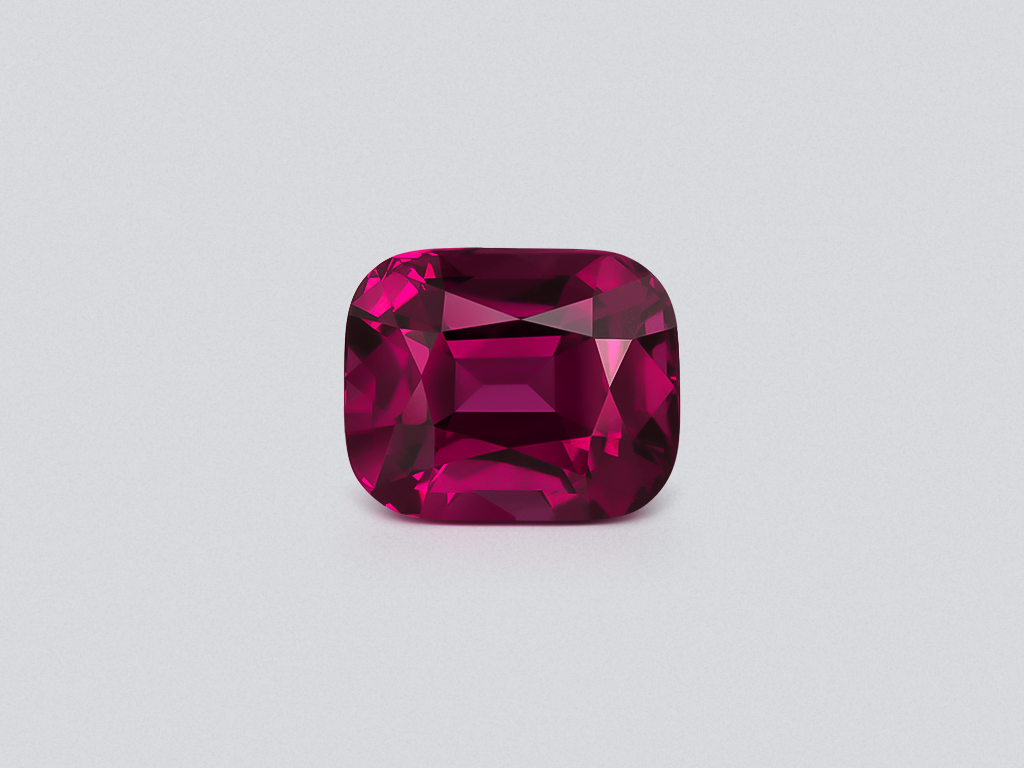 Large rhodolite garnet cushion cut 11.58 carats, Tanzania Image №1