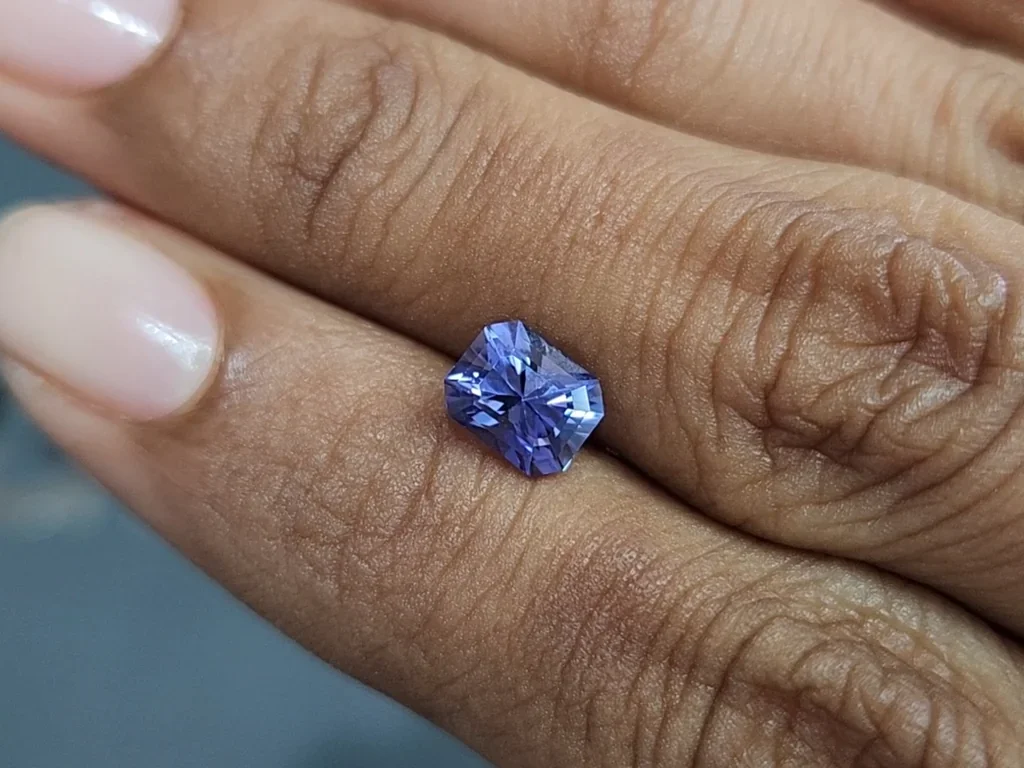 Tanzanite radiant cut 1.52 carats, Tanzania Image №2