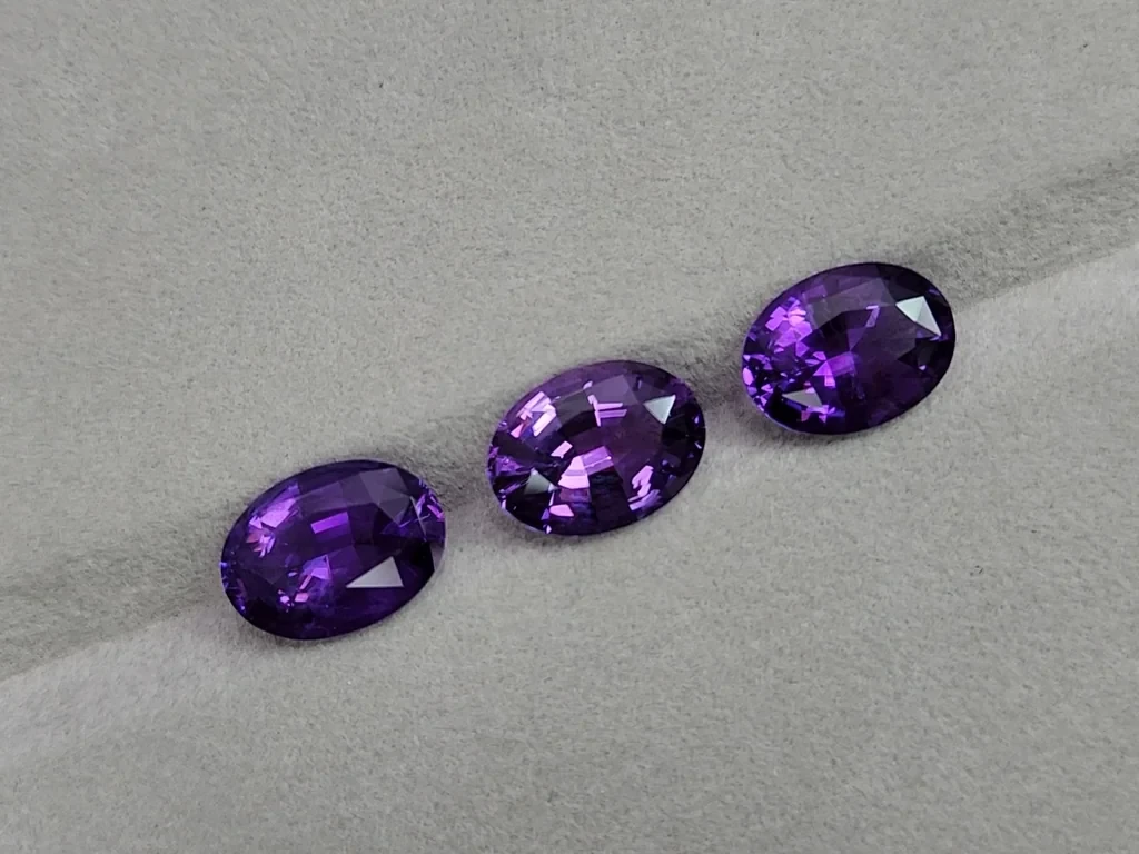 Set of amethysts oval cut 19.59 carats, Brazil Image №5
