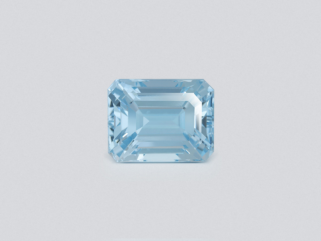 Aquamarine octagon cut 12.44 carats, Madagascar Image №1