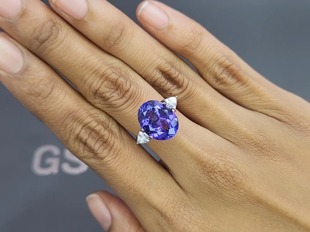 Tanzanite oval cut 7.69 carats, Tanzania Image №5
