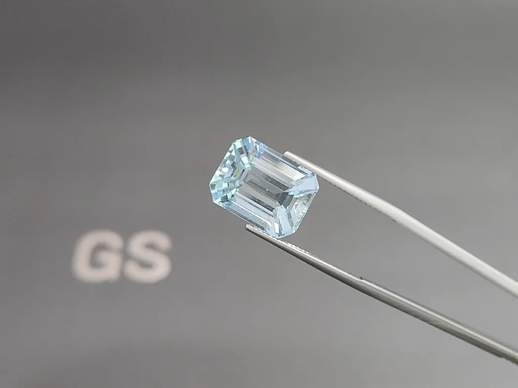 Aquamarine octagon cut 13.00 carats, Madagascar  Image №3