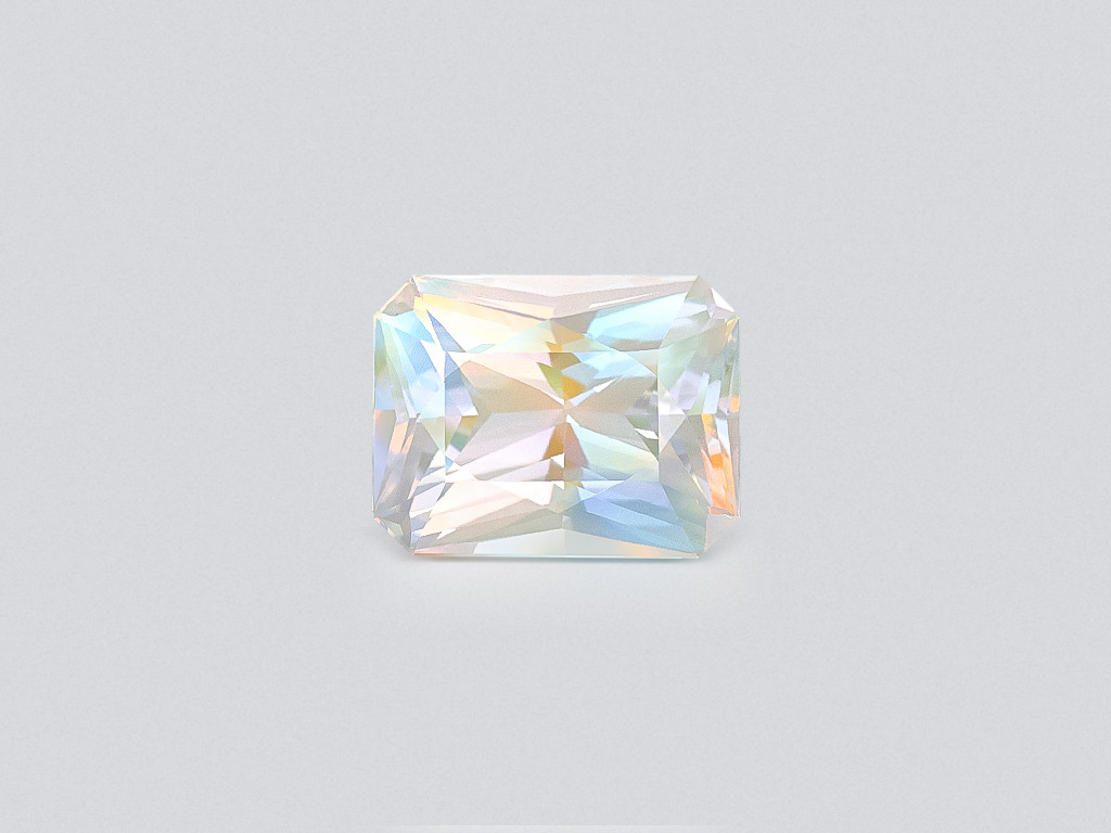 Rainbow moonstone cushion cut 15.03 carats, Madagascar Image №1