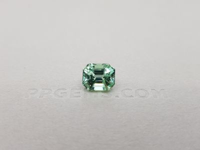 Natural blue-green tourmaline octagon cut 3.70 ct photo