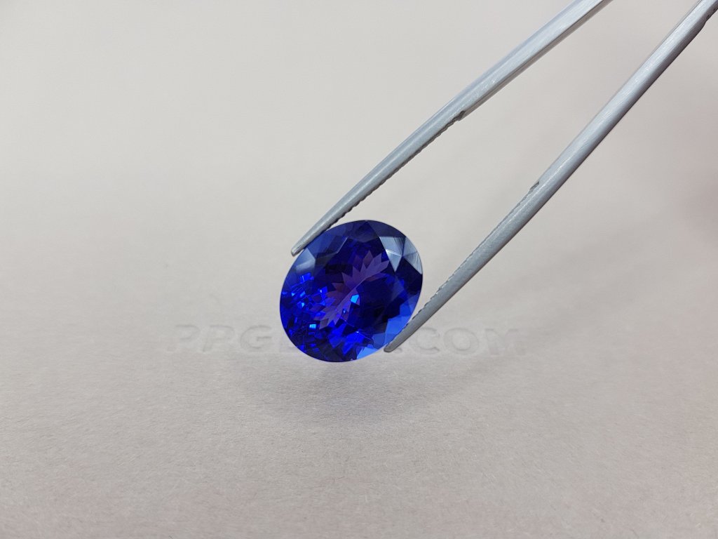 Bright oval cut tanzanite 8.51 ct Image №4