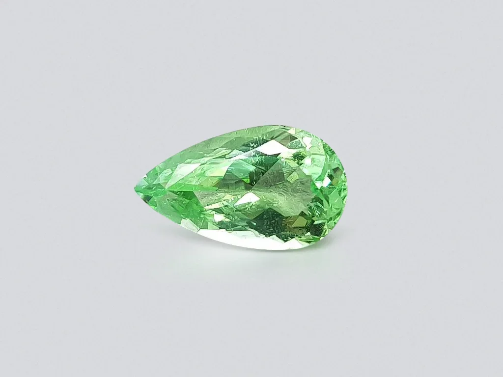 Pear cut green Paraiba tourmaline 5.18 ct Image №1