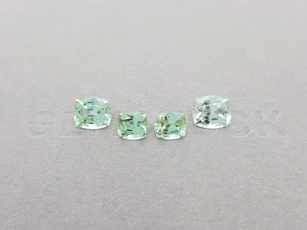 Set of light green tourmalines 4.81 carats Image №2